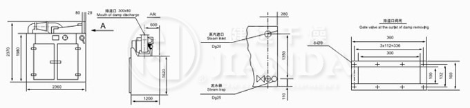 CT-I型（xíng）烘箱尺寸示意（yì）圖