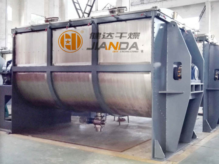 電池材料臥式螺帶混合機